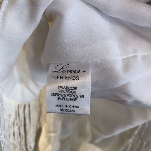 LOVERS AND FRIENDS Saturn Faux Wrap Fringe Dress M - Picture 6 of 6